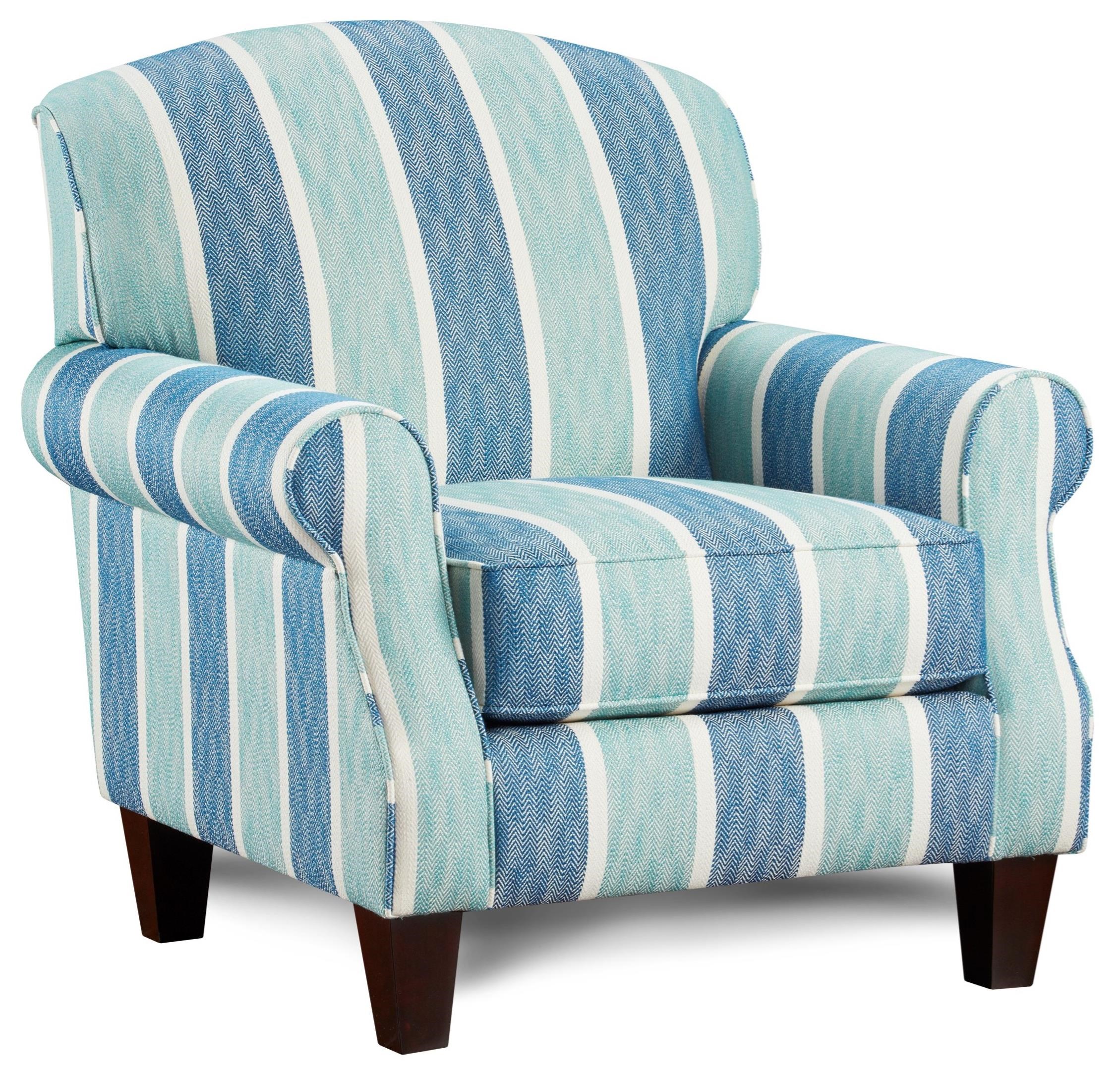 Fusion Furniture 532 Accent Chair with Rolled Arms Howell Furniture